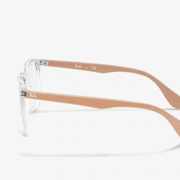 RAY-BAN RB7046 Erika Optics Eyeglasses Frames Case Cloth. Transparent NWT - Picture 3 of 10